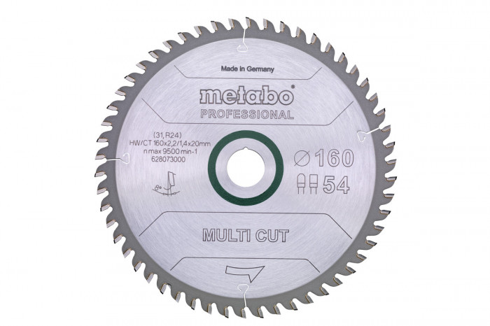 Lame de scie circulaire ALU ˜160mm 54dents METAB