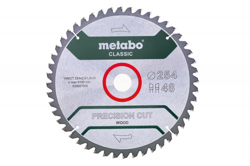 Lame de scie circulaire BOIS ˜254mm 48dents METAB