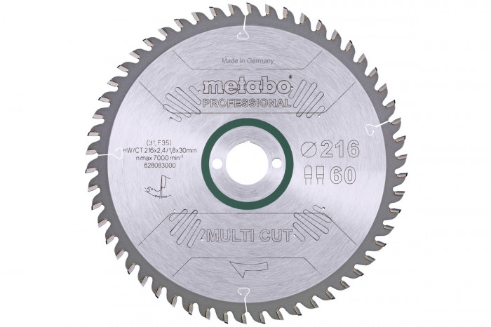 Lame de scie circulaire ALUMINIUM MULTICUT ˜216mm