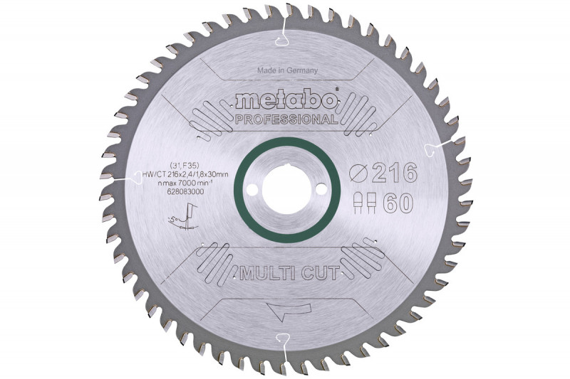 Lame de scie circulaire ALUMINIUM MULTICUT ˜216mm