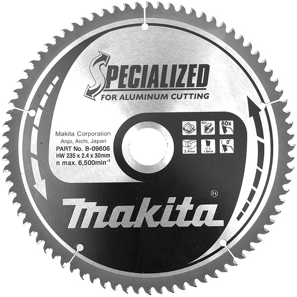 Lame de scie circulaire ALU ˜235mm 80dents MAKITA