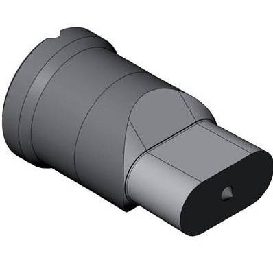 Poinçon oblong 14x28mm pour cisailles et poinçon