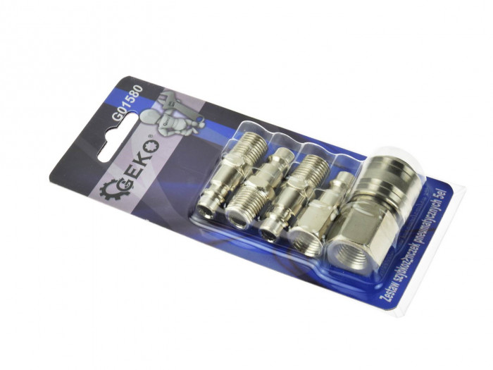 Kit 5 connecteurs pneumatiques rapides GEKO