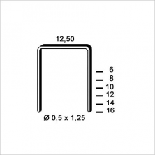 Agrafes D-16 galvanisées 12,5x16mm ALSAFIX