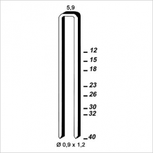 Agrafes PREBENA PKT2/ES galva Long 30mm (4/5,9) (b
