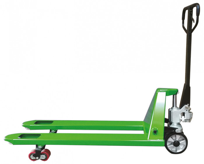 Transpalette manuel premium VERT 2500 kg - timon n