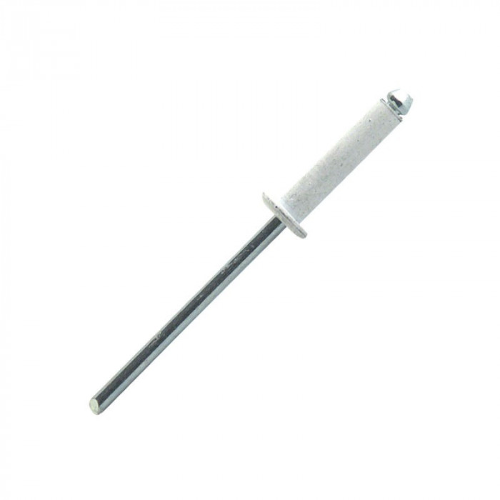 Rivet ALu/Acier 04,8x010 tête laquée blanche (r