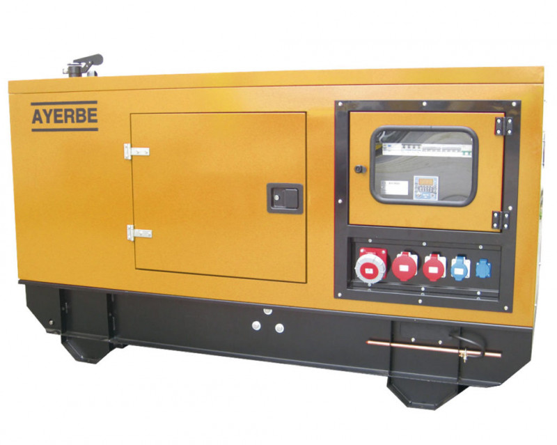 Groupe 14 / 15KVA-Tri-inso-auto-inverseur 