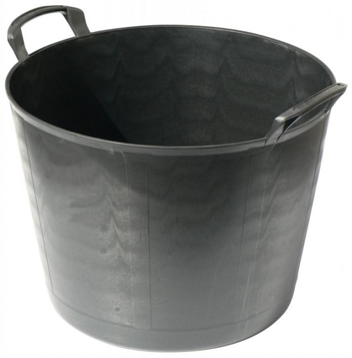 Auge macon ronde caoutchouc 42litres
