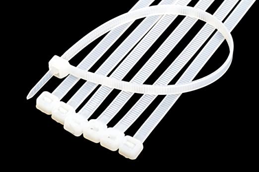 Collier de serrage BLANC 4,8x200 (sachet de 100)