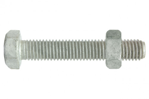 Boulon FP qualité 8/8 galvanise à chaud 12x050 (