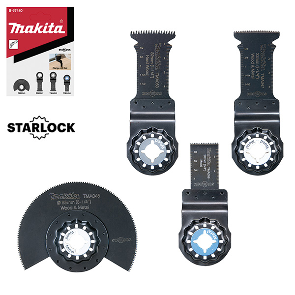 Ensemble de 4 accessoires pour bois et métaux STA