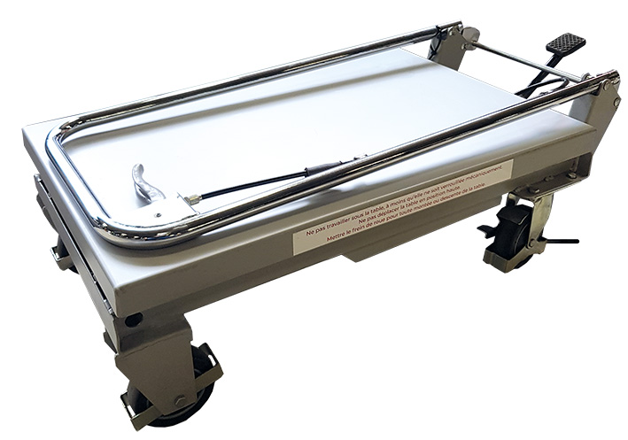 Table élévatrice manuelle aluminium 100 kg