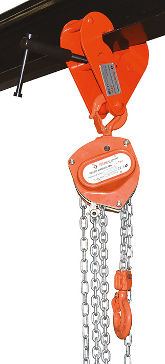 Griffe d’accrochage palan mise en place rapide 300