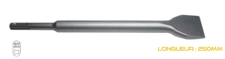 Burin large largeur 40mm lg250