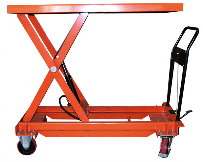 Table élévatrice manuelle grand plateau 500 kg dim