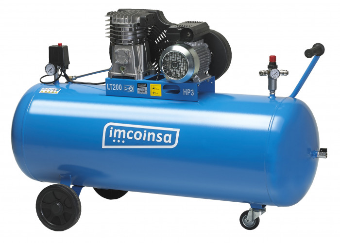 Compresseur à Piston.200L/3cv-2,2kW/23M3h/9bar/24