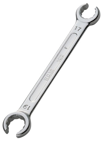 Clé polygonale têtes fendues à tuyauter 12 pans