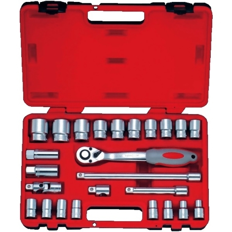 Coffret de 24 pièces (19 douilles Pouce 1/2 US)