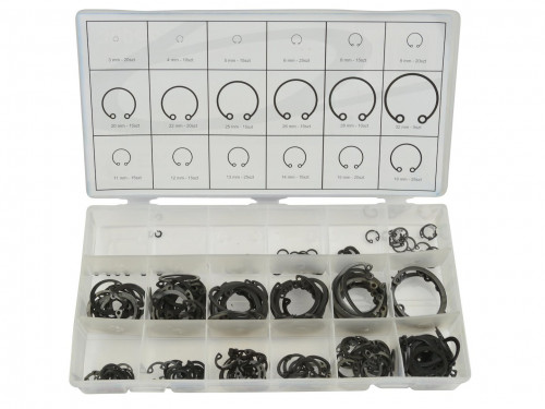 Assortiment de circlips internes, 300 pièces, dia