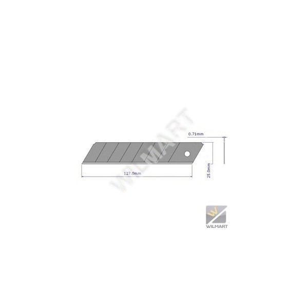 Etui de 10 lames cutter 25mm sécables