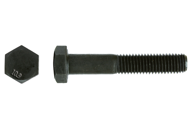 Vis de boulon TH 12x070 Filetage partiel acier bru