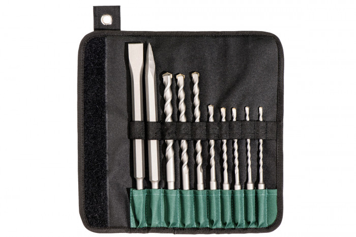 Coffret 10 forêts SDS-Plus et burins en étui sou