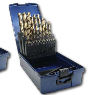 Coffret plastique de 25 forets Cobalt 1 à 13 mm A