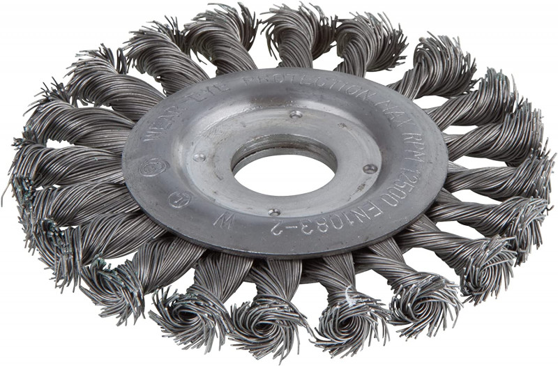 Brosse torsadee INOX Diam125-ales.22,2