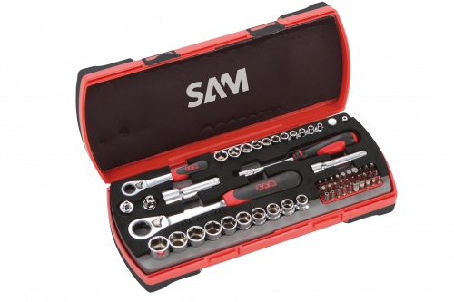 Coffret SAM CP61Z embouts/cliquets+douilles TRAVER
