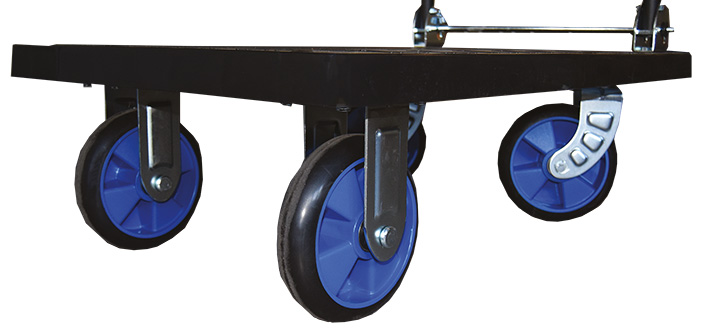 Chariot plastique avec dossier rabattable 300 kg
