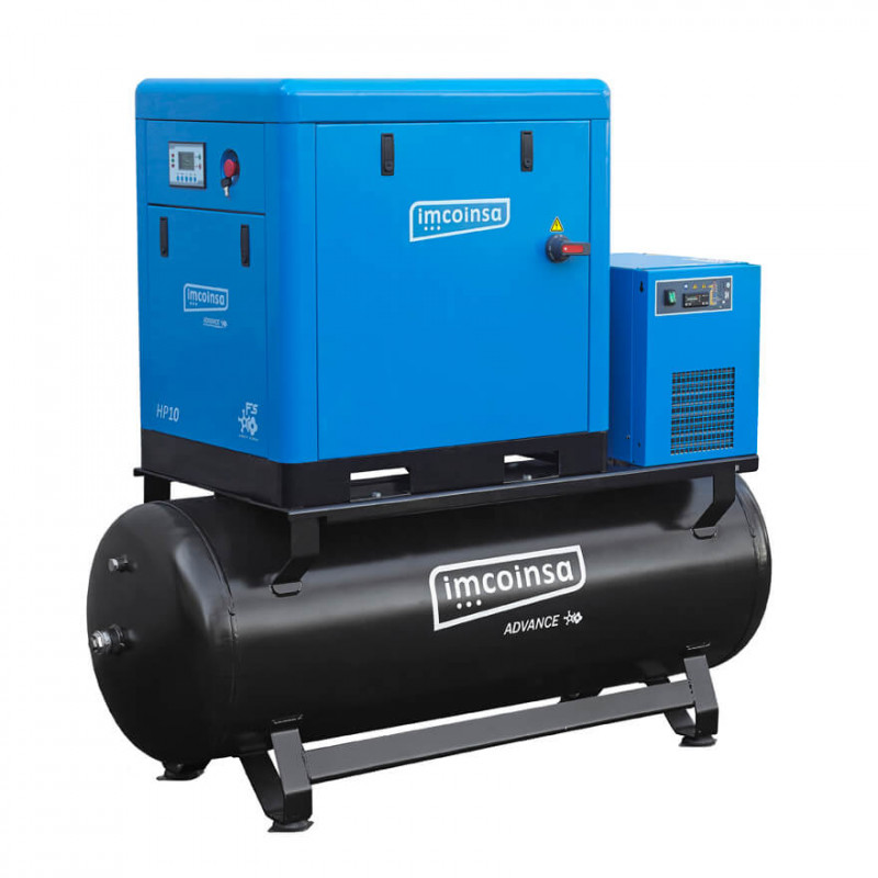 Compresseur à vis 10HP/cuve 500L/secheur IMCOINSA