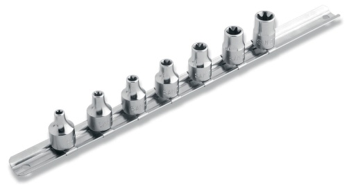 Jeu de 7 douilles 3/8   pour empreinte TORXÂ® sur 