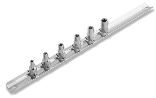 Jeu de 6 douilles courtes TORXÂ® sur rack de range