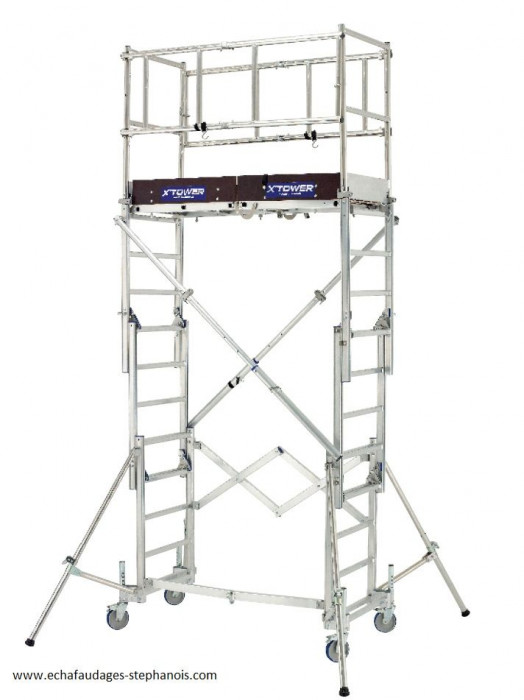 Echafaudage XTOWER en aluminium hauteur de travail