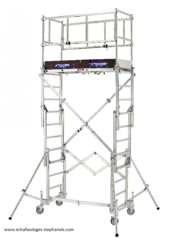 Echafaudage XTOWER en aluminium hauteur de travail