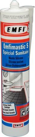 Mastic silicone sanitaire fongicide BLANC 300mL