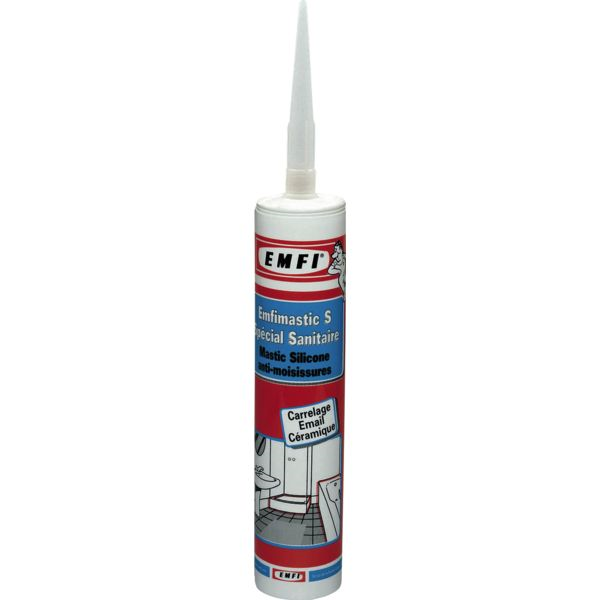 Mastic silicone sanitaire fongicide TRANSLUCIDE 30