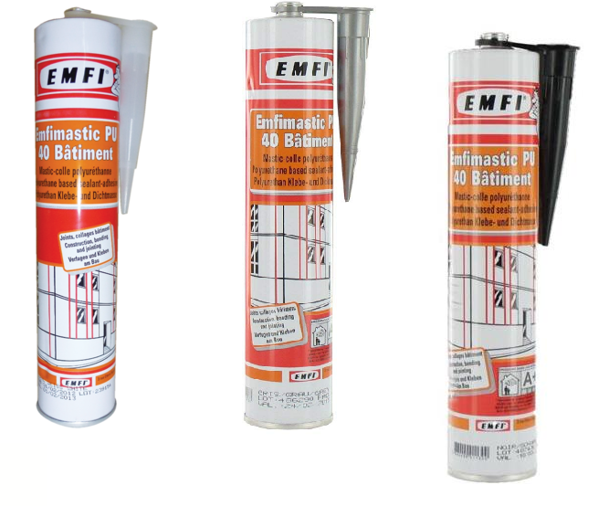  Mastic PU40 NOIR SNJF 300mL
