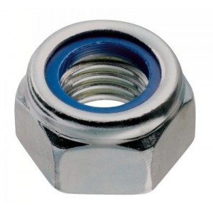 Ecrou frein NYLSTOP diam 05 acier zingué