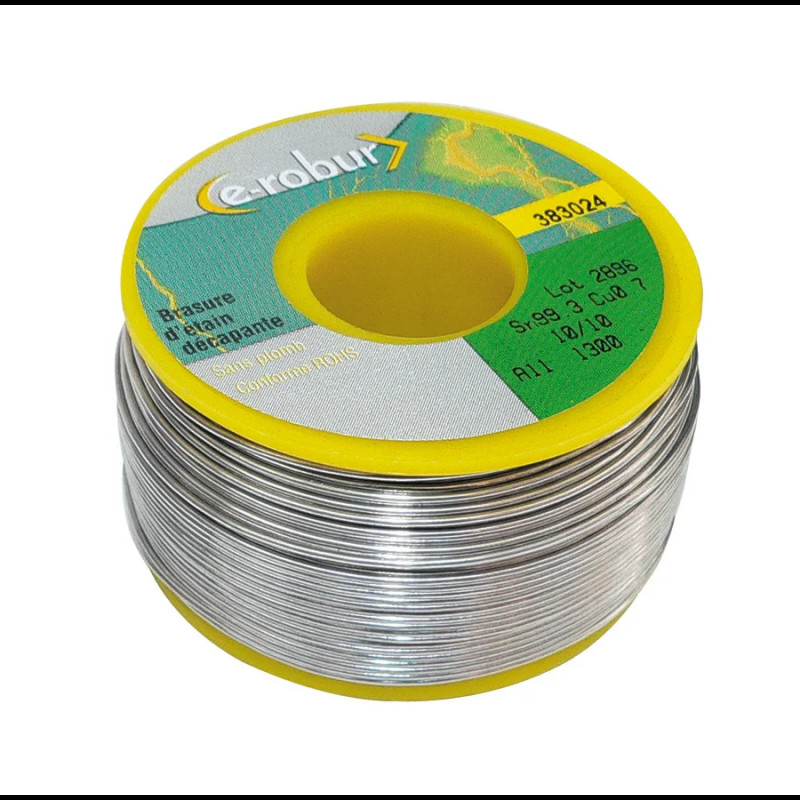 Bobine de 500g étain/soudure decap. électronique