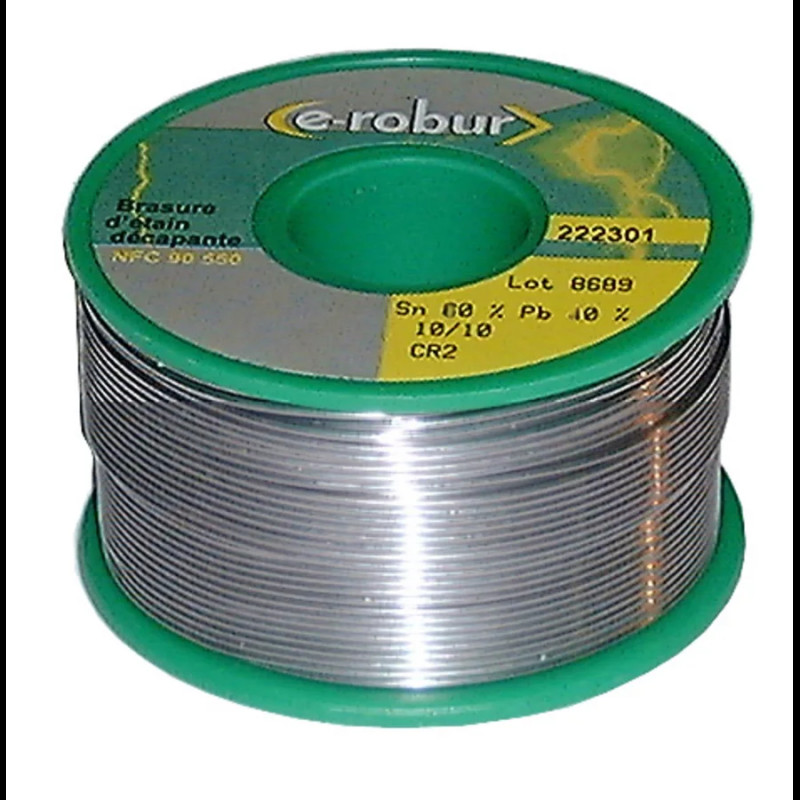 Bobine de 500g étain/soudure décap. électroniqu