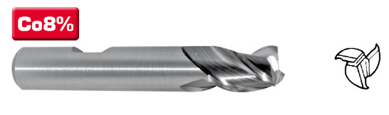 Fraise à rainurer Cobalt diam 20mm (3dents) Queue