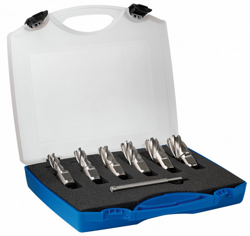 Coffret de 6 fraises carotteuse HSS 2T ep30mm 