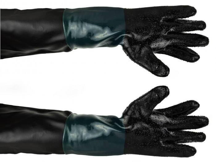Gants de sablage en caoutchouc