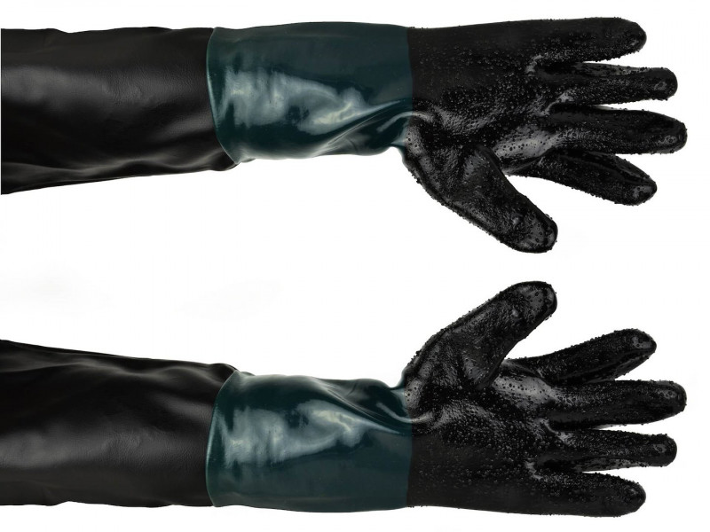Gants de sablage en caoutchouc