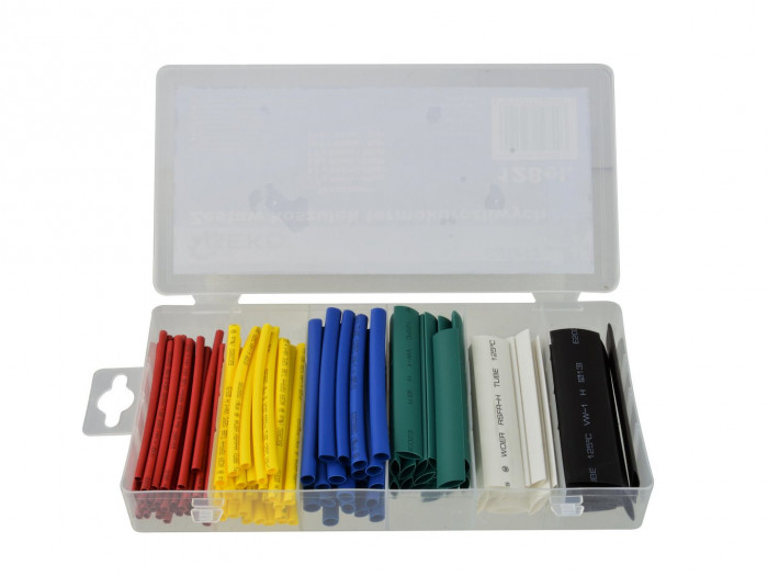 Kit de gaines thermo rétractables assorties (128 