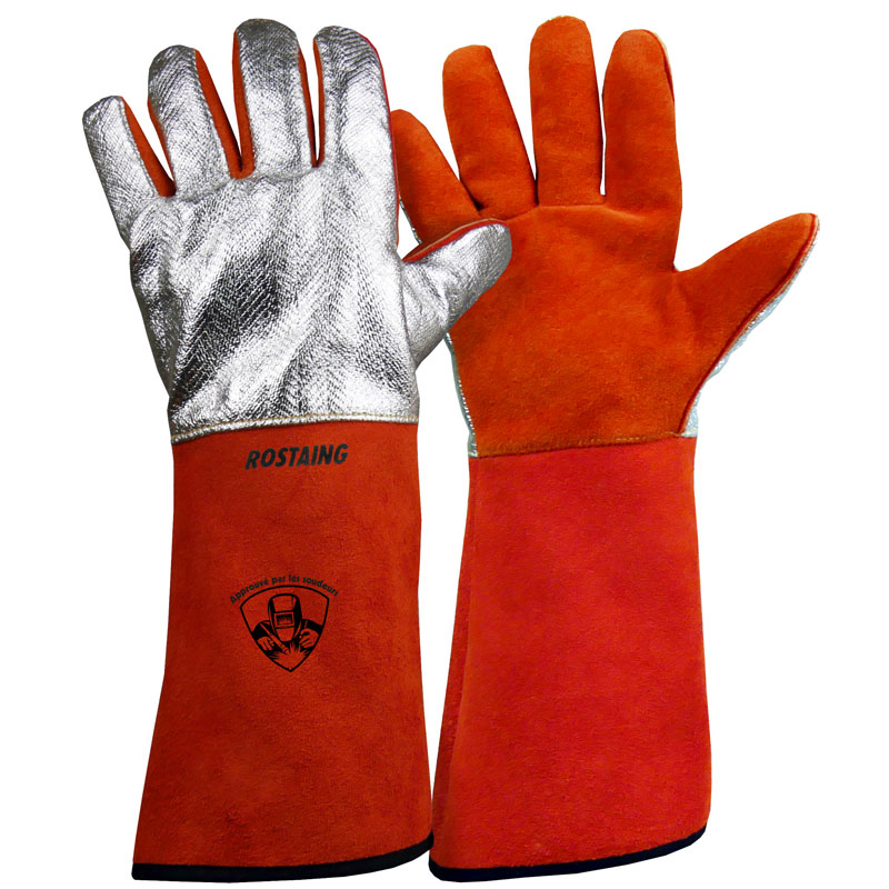 Gants aluminises 100 Deg C anti chaleur T10 