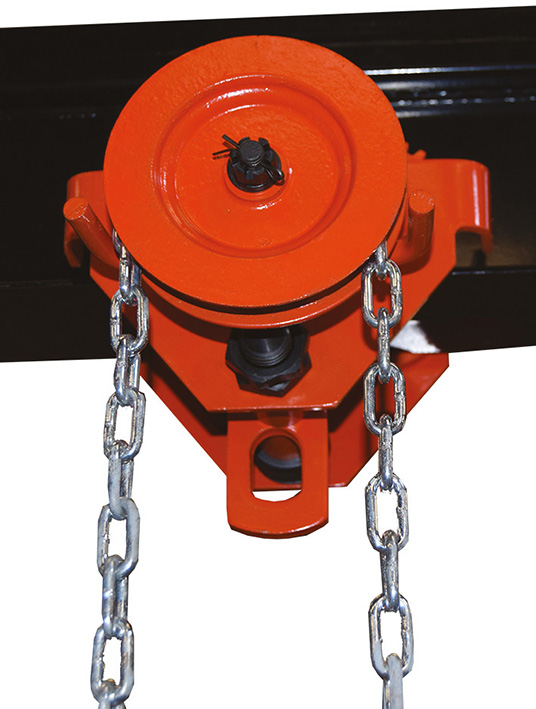 Chariot porte palan manuel 1000 kg