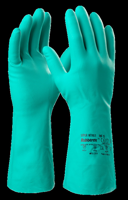 Gants SUPERNITRILE Verts (protection chimique)-T10